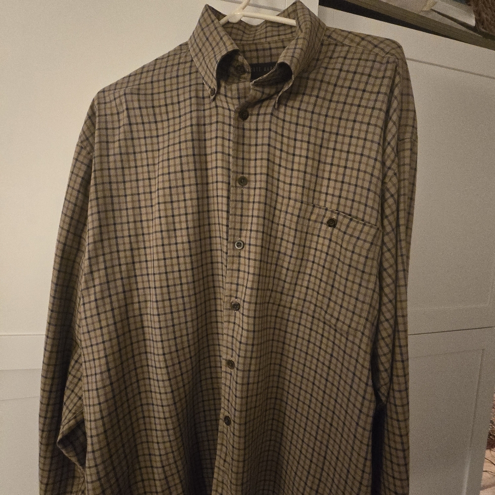 Men's Plaid Shirt - Brown Checkered